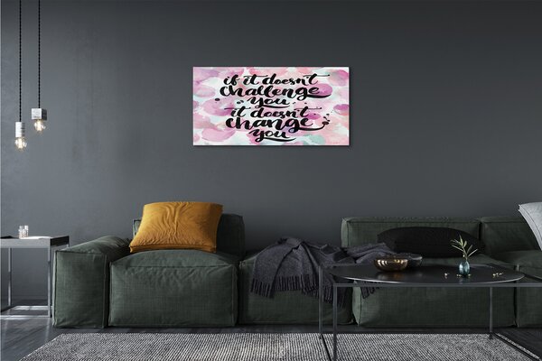 Obraz canvas Čierne nápisy na farebnom pozadí 100x50 cm