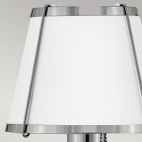 Hinkley HK-CLARKE1-PN-WH - Nástenná lampa CLARKE 1xE27/40W/230V chróm/biela