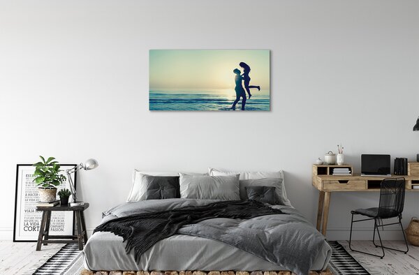 Obraz canvas sea ľudí 100x50 cm