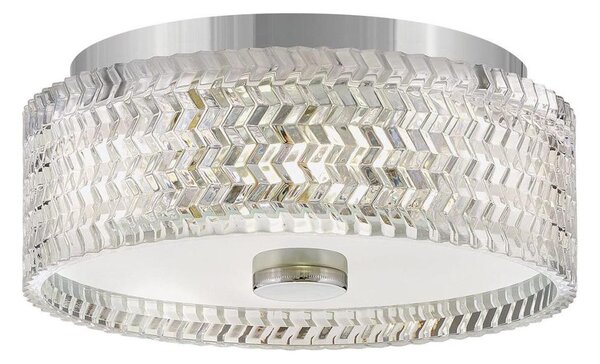 Hinkley HK-ELLE-F-S-CM - Stropné svietidlo 2xE27/60W/230V pr. 30,5 cm chróm