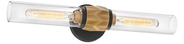 Hinkley HK-ELLISON2-BK-HB -Kúpeľňové svietidlo ELLISON 2xE27/40W/230V IP44 zlatá
