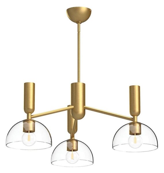 Alora Mood ALM-JUDE3-GD-CL - Luster na tyči JUDE 3xE27/60W/230V mosadz