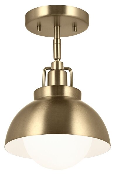 Kichler KL-NIVA-1W-1P-CPZ - Nástenná lampa NIVA 1xE27/40W/230V mosadz