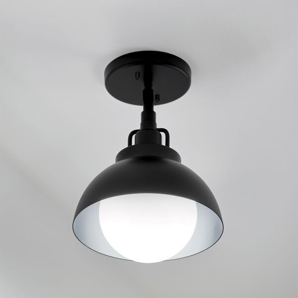 Kichler KL-NIVA-1W-1P-BK - Nástenná lampa NIVA 1xE27/40W/230V čierna