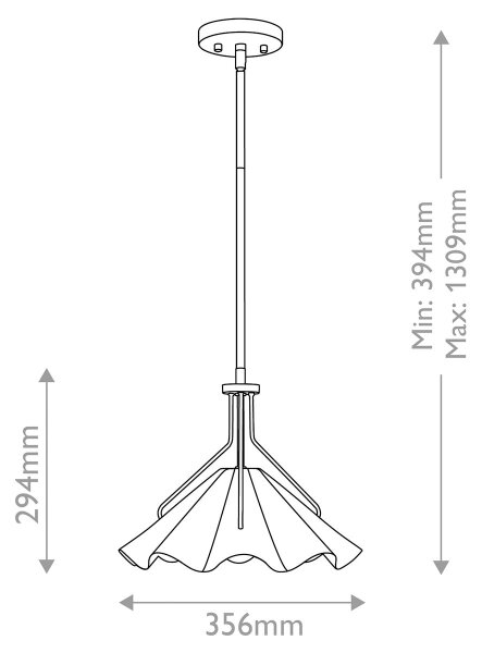 Quoizel QZ-MEJIA-1P-S-AB - Luster na tyči MEJIA 1xE27/60W/230V pr. 35,6 cm mosadz