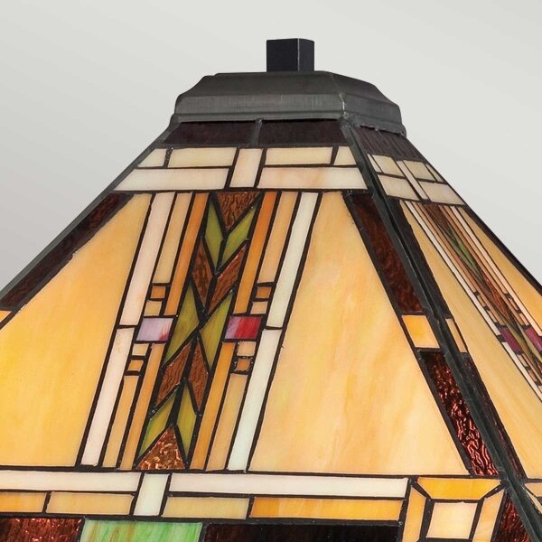 Quoizel QZ-NAVAJO-TL-VB - Stolná lampa Tiffany NAVAJO 2xE27/60W/230V