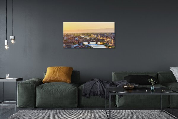 Obraz na plátne Taliansko Sunrise panoráma 100x50 cm