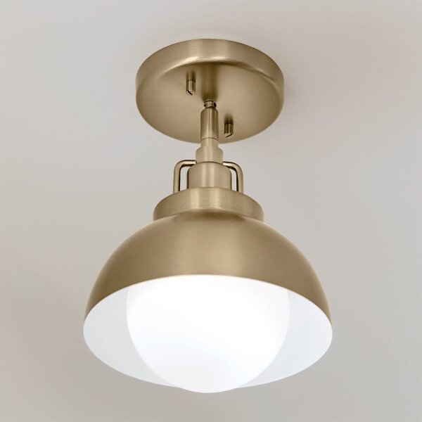 Kichler KL-NIVA-1W-1P-CPZ - Nástenná lampa NIVA 1xE27/40W/230V mosadz