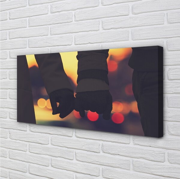 Obraz canvas Ľudia ruky svetla 100x50 cm