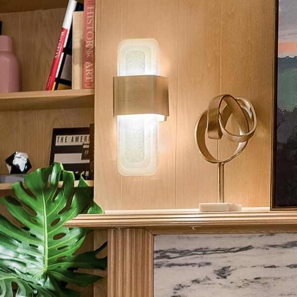 Kichler KL-SERENE-LED-W-NBR - LED Nástenné svietidlo SERENE LED/16W/230V mosadz