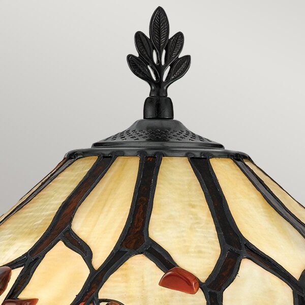 Quoizel QZ-WHISPERING-TL-VB - Stolová lampa Tiffany WHISPERING 2xE27/60W/230V