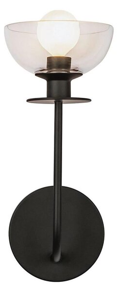 Alora Mood ALM-SYLVIA-1WB-BK-CL - Nástenná lampa SYLVIA 1xE14/40W/230V čierna