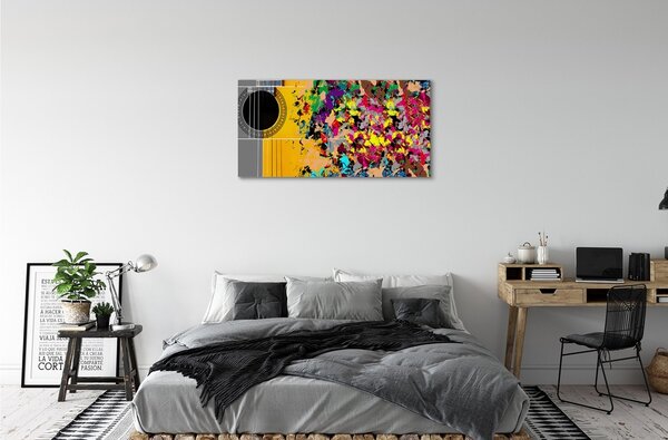 Obraz canvas Akustické gitary farby 100x50 cm