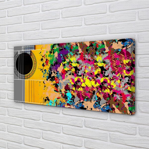 Obraz canvas Akustické gitary farby 100x50 cm