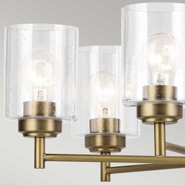 Kichler KL-WINSLOW5-NBR - Luster na reťazi WINSLOW 5xE27/60W/230V mosadz