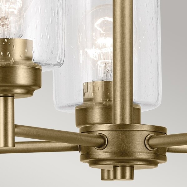 Kichler KL-WINSLOW5-NBR - Luster na reťazi WINSLOW 5xE27/60W/230V mosadz