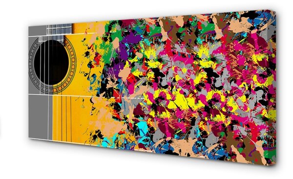 Obraz canvas Akustické gitary farby 100x50 cm