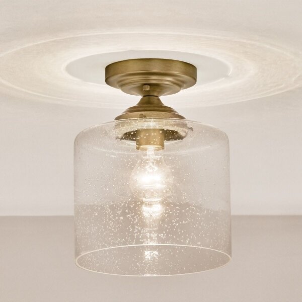 Kichler KL-WINSLOW-SF-NBR-Strop. svietidlo WINSLOW 1xE27/60W/230V pr.21,6cm mosadz