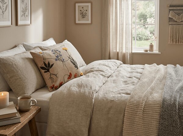 Mikroplyšový povlak na vankúšik HERBAR 45x45 cm, béžový
