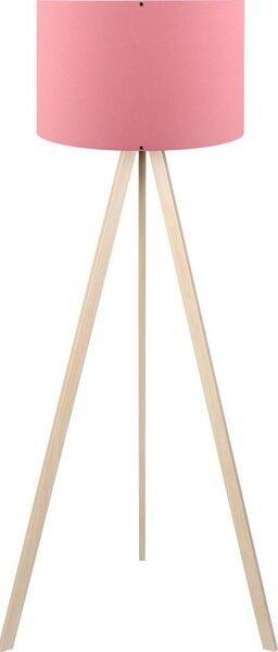 Stojacia lampa AYD 1xE27/40W/230V ružová/béžová