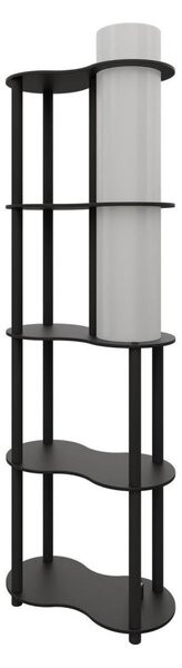 Stojacia lampa s poličkami NOTO 1xE27/40W/230V čierna