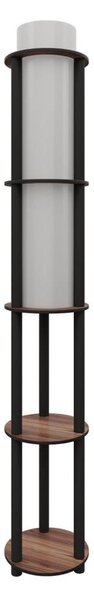 Stojacia lampa s poličkami NOTO 1xE27/40W/230V hnedá/čierna