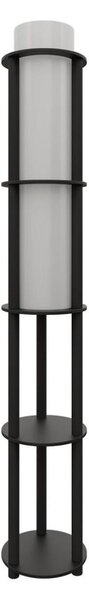Stojacia lampa s poličkami NOTO 1xE27/40W/230V čierna