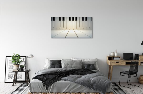 Obraz canvas klávesy klavíra 100x50 cm