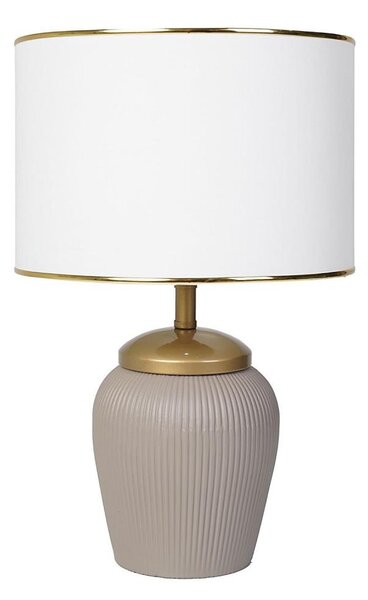 Stolná lampa RAMZES 1xE27/40W/230V biela/béžová