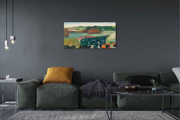 Obraz canvas Kopy sena v Bretónsku - Paul Gauguin 100x50 cm