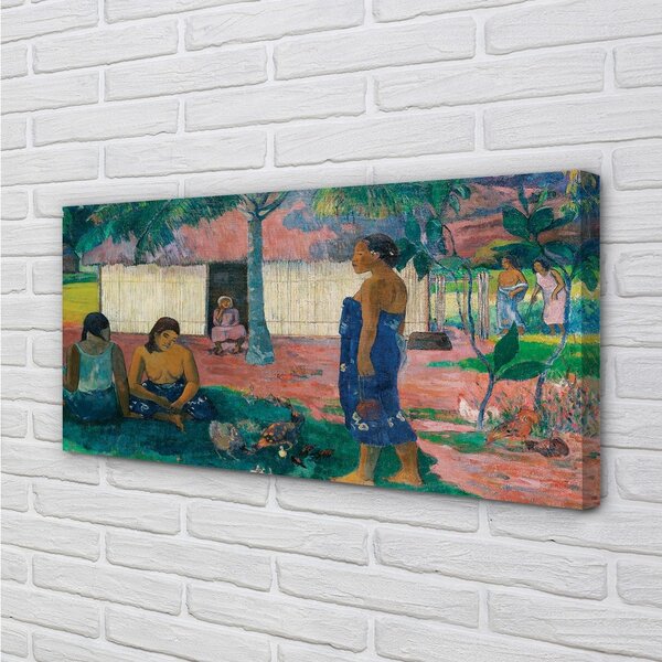 Obraz canvas No te aha oe riri (Prečo sa hneváš?) - Paul Gauguin 100x50 cm