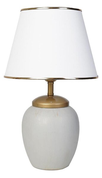 Stolná lampa RAMZES 1xE27/40W/230V biela/šedá