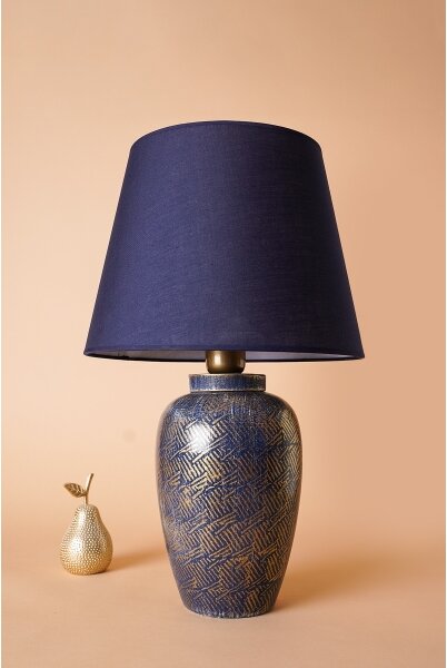 Stolná lampa RAMZES 1xE27/40W/230V modrá