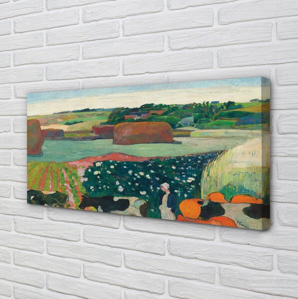 Obraz canvas Kopy sena v Bretónsku - Paul Gauguin 100x50 cm