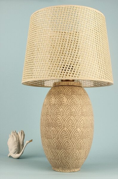 Stolná lampa RAMZES 1xE27/40W/230V zlatá