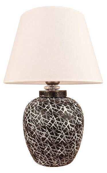 Stolná lampa RAMZES 1xE27/40W/230V biela/čierna