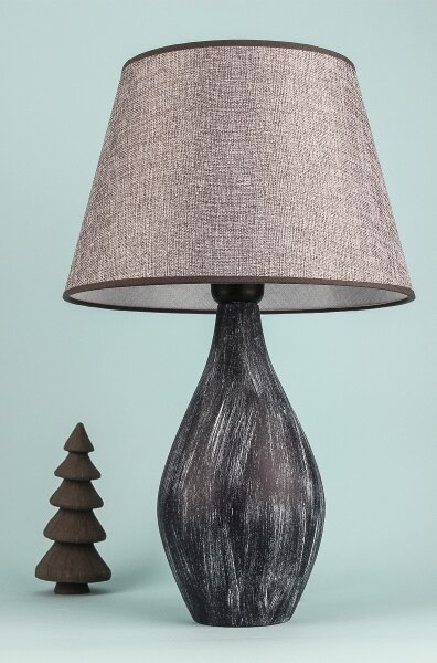 Stolná lampa RAMZES 1xE27/40W/230V šedá