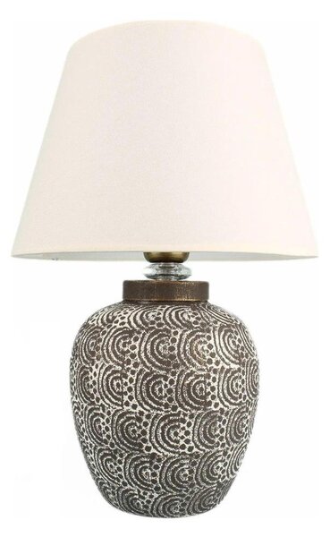 Stolná lampa RAMZES 1xE27/40W/230V biela/šedá