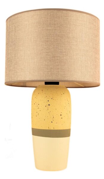 Stolná lampa RAMZES 1xE27/40W/230V béžová/žltá