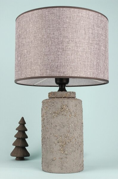 Stolná lampa RAMZES 1xE27/40W/230V šedá