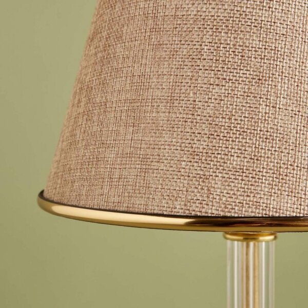Stolná lampa AYD 1xE27/40W/230V béžová/zlatá