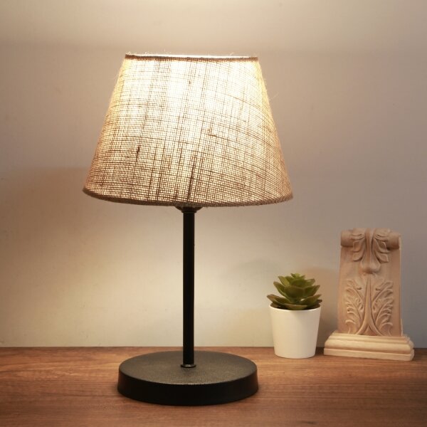 Stolná lampa AYD 1xE27/40W/230V hnedá/čierna