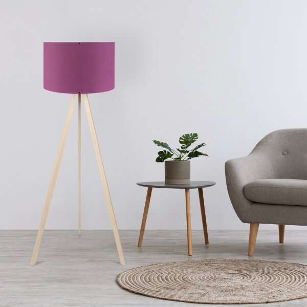 Stojacia lampa AYD 1xE27/40W/230V fialová/béžová
