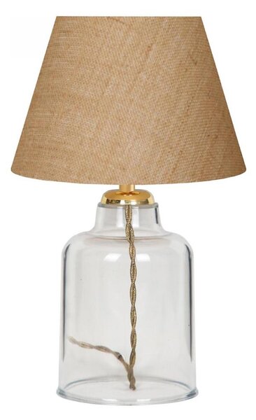 Stolná lampa AYD 1xE27/40W/230V hnedá/číra