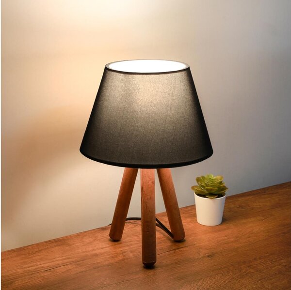 Stolná lampa AYD 1xE27/40W/230V hnedá/antracit