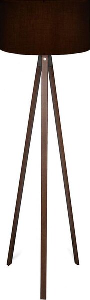 Stojacia lampa AYD 1xE27/40W/230V čierna/hnedá