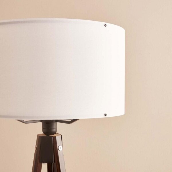 Stojacia lampa AYD 1xE27/40W/230V hnedá/béžová