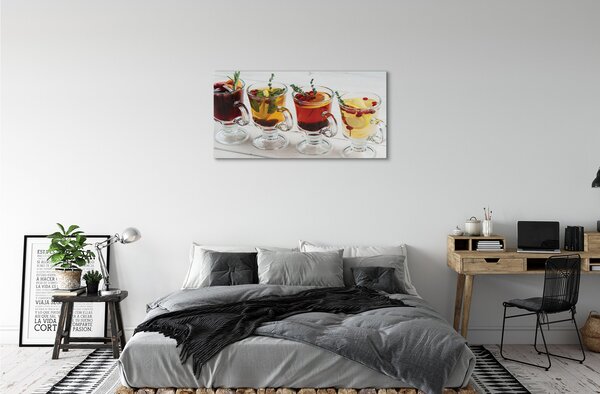 Obraz canvas Zimné ovocný čaj byliny 100x50 cm