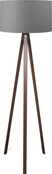 Stojacia lampa AYD 1xE27/40W/230V hnedá/šedá