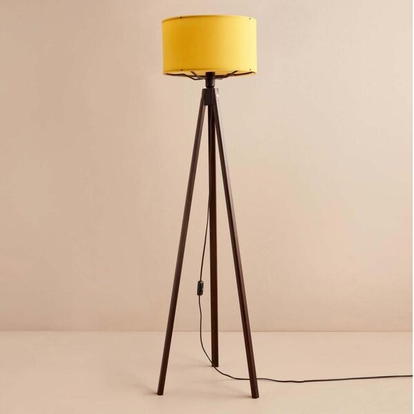 Stojacia lampa AYD 1xE27/40W/230V hnedá/oranžová
